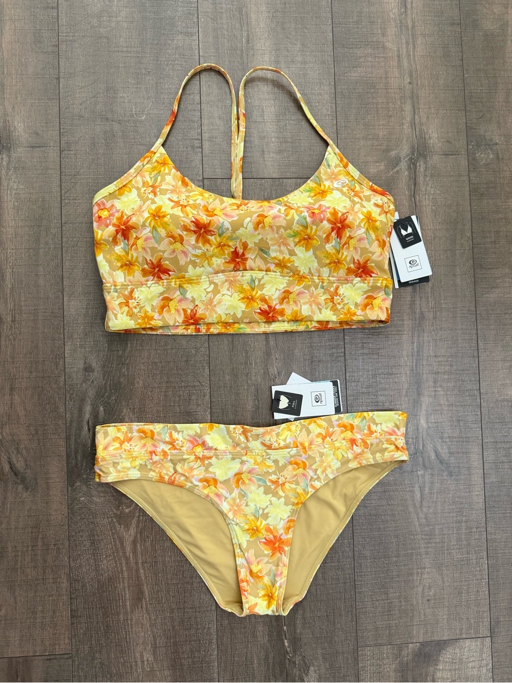 NWT Rip Curl Summer Rain Swim Top & Bottom